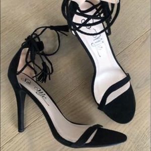 Lulu’s Ankle Wrap Heels